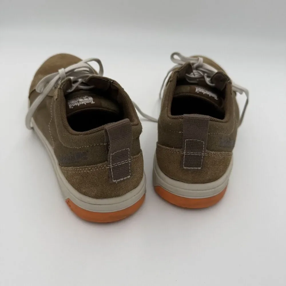 Timberland Mens 8 PRO Berkley‎ Oxford Composite Safety Toe Brown camel suede